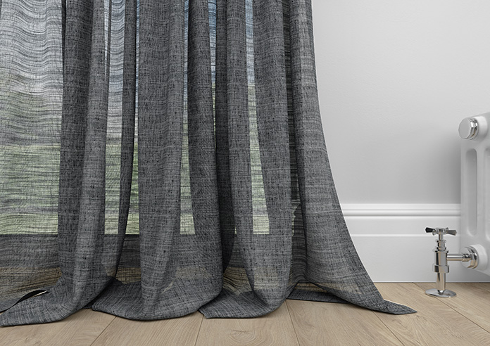 Novara Voile, Pebble Grey - Made to Measure Curtains - Image 6
